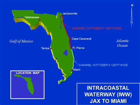 Intracoastal Waterway Map Florida