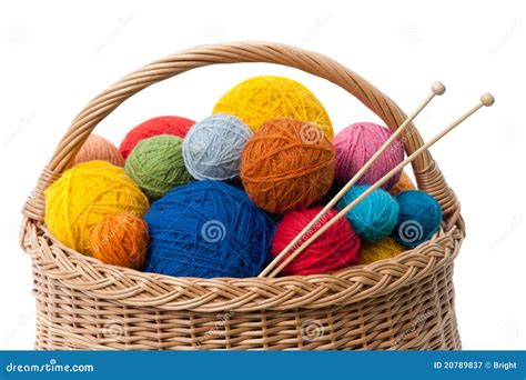 Yarn Balls stock image. Image of yarn, basketware, bamboo - 20789837