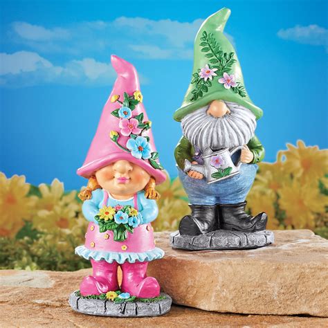 Whimsical Decorative Outdoor Garden Gnome Statues | Collections Etc.