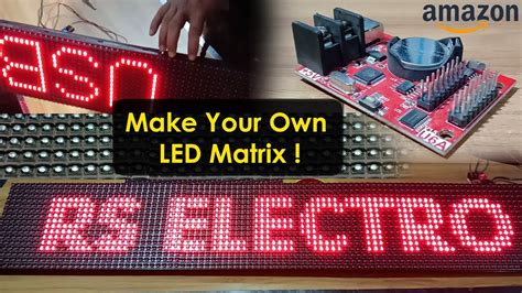 Scrolling Text Led Display | 16X32 led matrix || how to make led ...