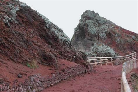 Volcano Crater Slope. Vesuvius, Naples, Italy Stock Photo - Image of ...