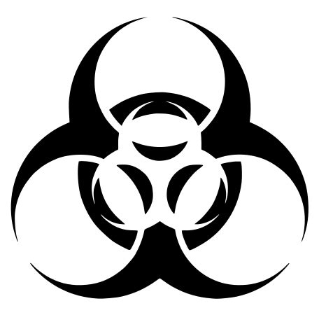 Biohazard Symbol Stencil - ClipArt Best