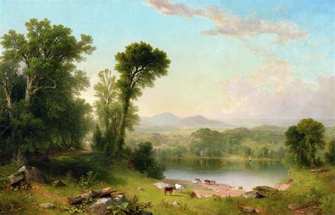 Pastoral Landscape, 1861 Painting by Asher Brown Durand - Fine Art America