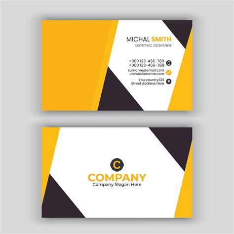 Modern business card design in professional style. 24761227 Vector Art at Vecteezy