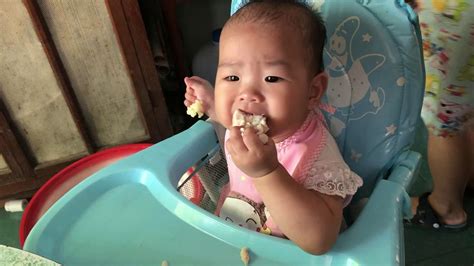 First week Baby Led Weaning(BLW) in Myanmar - YouTube