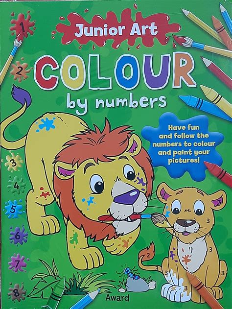 Lion Colour By Numbers Clip Art Library - vrogue.co