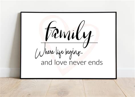 Family Quote Print, Downloadable Print, Family Poster, Family Wall Art ...