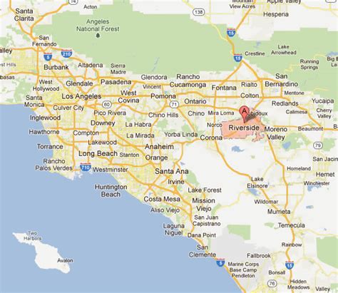 Riverside California Map