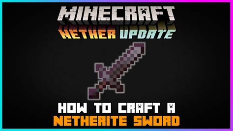 Minecraft Netherite Sword Png : A sword is a melee weapon that is mainly used to damage entities ...