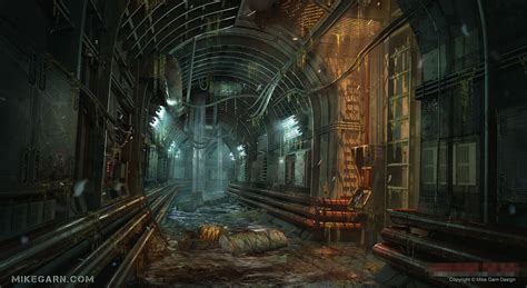 ArtStation - Sewer System, Mike Garn | Environment concept art, Sewer system, Concept art