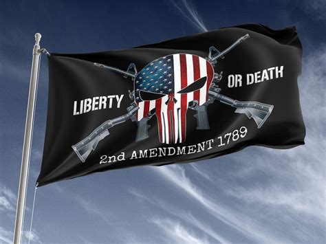 Liberty or Death 2nd Amendment Outdoor Flag