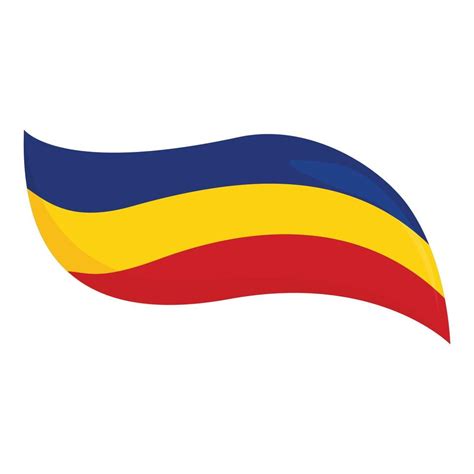 Romanian ribbon icon cartoon vector. Romanian flag 14317690 Vector Art at Vecteezy