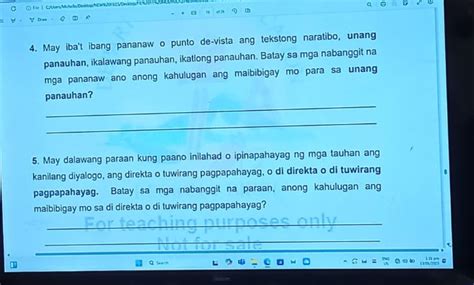 4 May ibat ibang pananaw o punto de-vista ang tekstong naratibo unang panauhan ikalawang ...