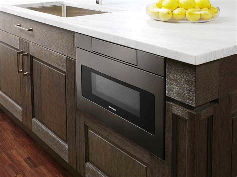 Sharp Paints It Black With Stainless Microwave Drawer