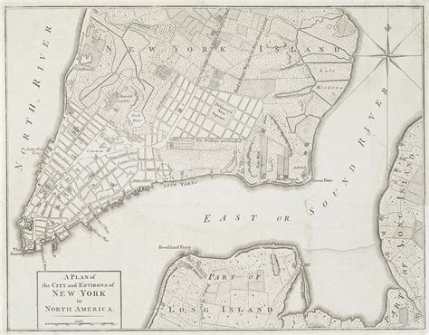 Art & Collectibles Vintage New York Map Manhattan Vintage City Map ...