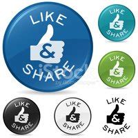 Like And Share Icon Stock Clipart | Royalty-Free | FreeImages