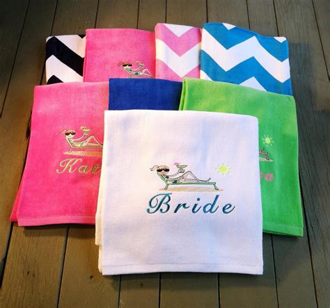 Set of 8 Personalized Beach Towels with Name Cute Margarita