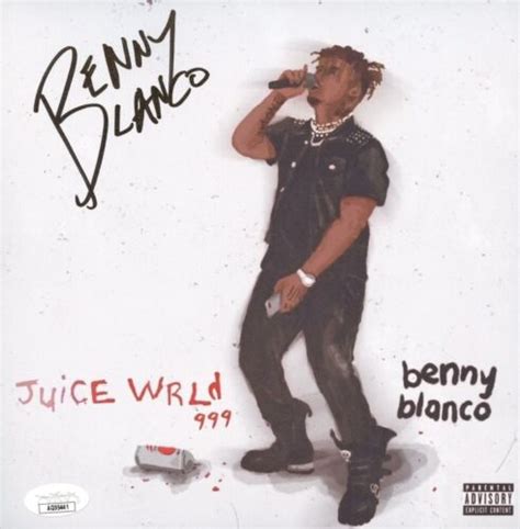 Benny Blanco Signed 8x8 Autograph Juice Wrld 999 Real S**t Cover JSA ...