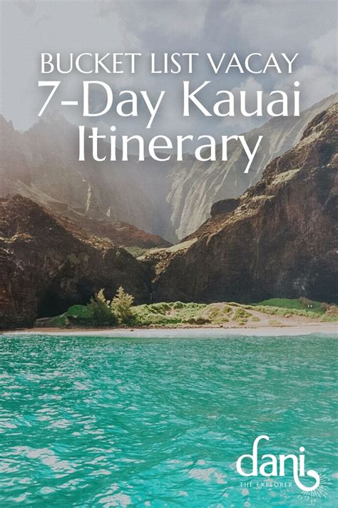 7 Day Kauai Itinerary for Your Bucket List Vacation 2024 - Dani The ...