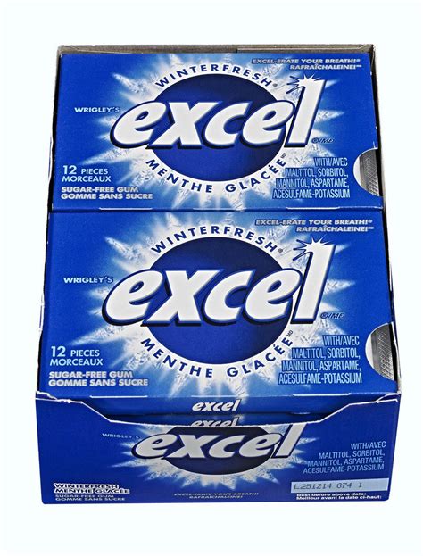 Excel Sugar Free Gum - Variety of Flavors - Imported From Canada