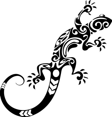 Clipart - Tribal Lizard