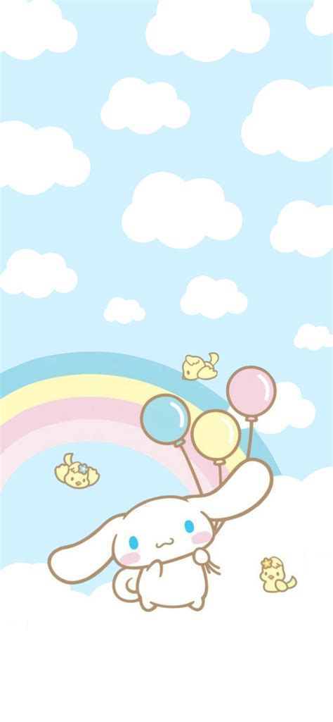 Cinnamoroll & Rainbow Light Blue Wallpapers - Sanrio Wallpapers