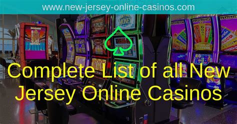 Complete List of all New Jersey Online Casinos (Verified)