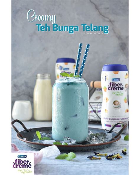 Resep Creamy Teh Bunga Telang dari @jeehan_kitchen | Resep | Makanan ringan manis, Resep minuman ...