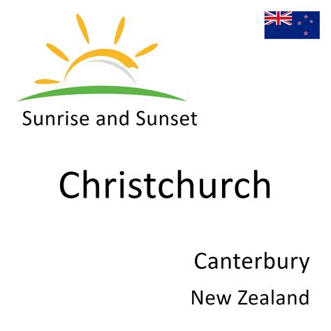 Sunrise and Sunset Times in Christchurch, Canterbury, New Zealand