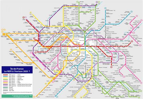 Mapa del Metro de Paris - Gran Resolución