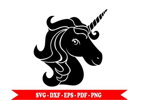 Unicorno svg, sagoma unicorno svg, clip art in formato digitale svg, eps, dxf, png e pdf. Per ...