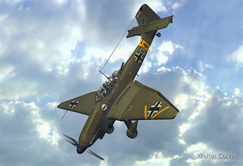 "Junkers Ju 87 Stuka" by Walter Colvin | Redbubble