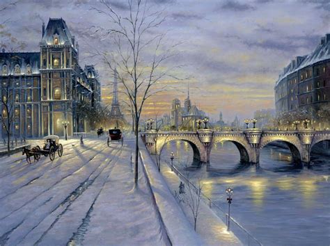 Winter in Paris by Robert Finale – CV Art and Frame