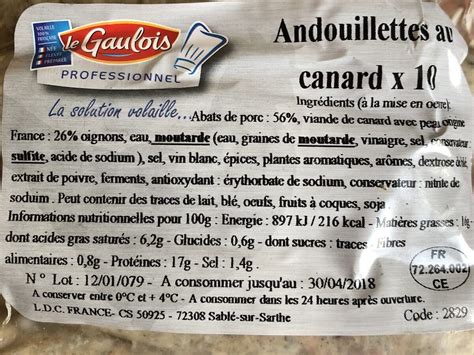 Andouillette de canard - Le Gaulois