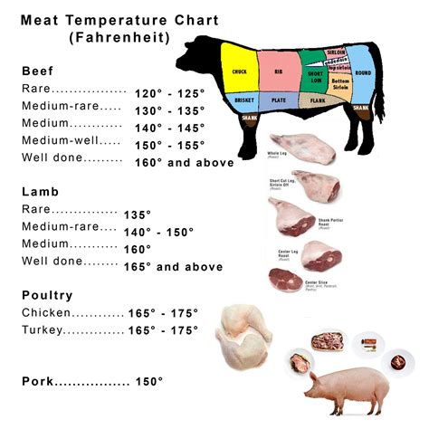 Great Homemade Recipes: Meat Temperature Chart (Fahrenheit)