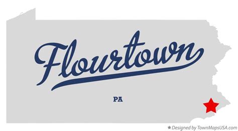 Map of Flourtown, PA, Pennsylvania