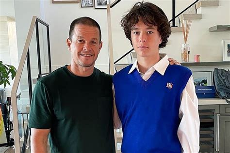 Mark Wahlberg Poses with Son Brendan on Teen's First Day of High School