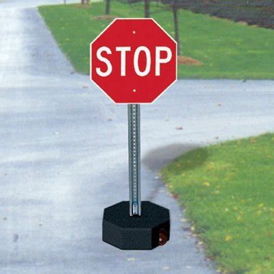 Stop Sign & U-Channel Sign Post Kit - 60lb. Base With Wheels | Seton