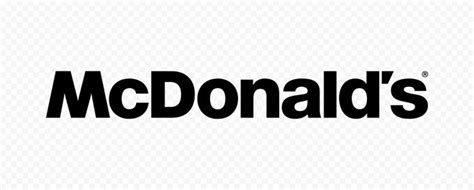 HD Black McDonalds Official Text Brand Logo PNG Image | Mcdonald's logo ...