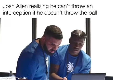 Josh Allen interception meme - Meme by dillonff :) Memedroid