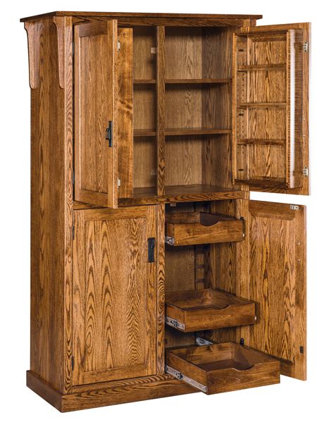 Pantry Cabinet Solid Wood - Image to u