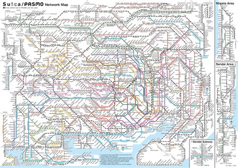 Tokyo rail map - Japan rail map Tokyo (Kantō - Japan)