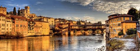 BASSANO DEL GRAPPA - the river Brenta and the Old Bridge