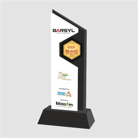 2023 - Iconic Brand of the Year Award - Trophy - BARSYL