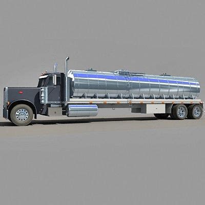 3D American Peterbilt Tanker Truck Model – 3D Horse