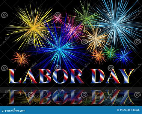 Labor Day With Fireworks Royalty Free Stock Photo - Image: 11677485