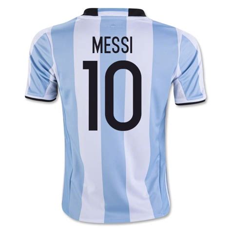 2016-17 Argentina Home Shirt (Messi 10) - Kids [AK0049-73397] - Uksoccershop