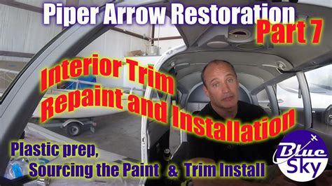 Piper Arrow Interior Renovation part7 - Trim Repaint and Installation - YouTube