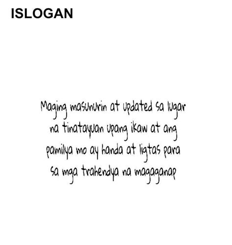 social awareness campaign slogan tagalog mga idolo... - Brainly.ph