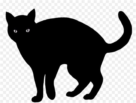 Free Scared Black Cat Silhouette, Download Free Scared Black Cat Silhouette png images, Free ...